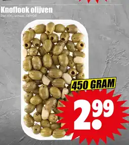 Dirk Knoflook olijven aanbieding