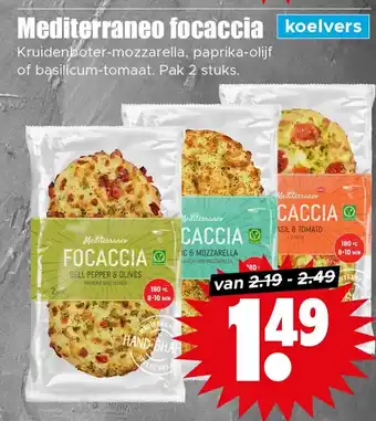 Dirk Mediterraneo focaccia aanbieding