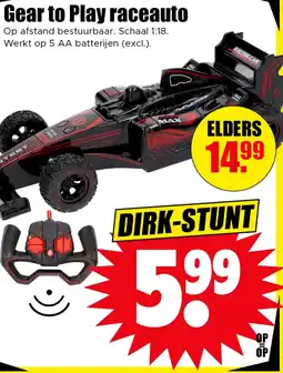 Dirk Gear to Play raceauto aanbieding