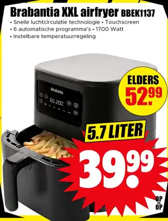 Dirk Brabantia XXL airfryer aanbieding