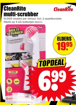 Dirk CleanRite multi-scrubber aanbieding