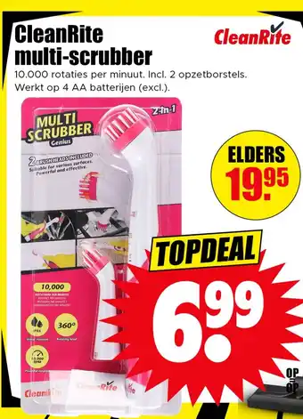 Dirk CleanRite multi-scrubber aanbieding