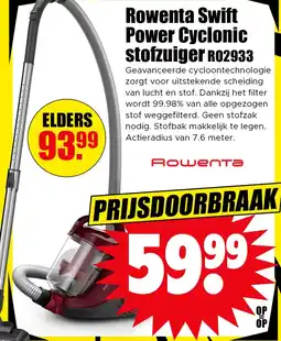 Dirk Rowenta Swift Power Cyclonic stofzuiger aanbieding