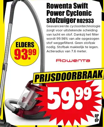 Dirk Rowenta Swift Power Cyclonic stofzuiger aanbieding