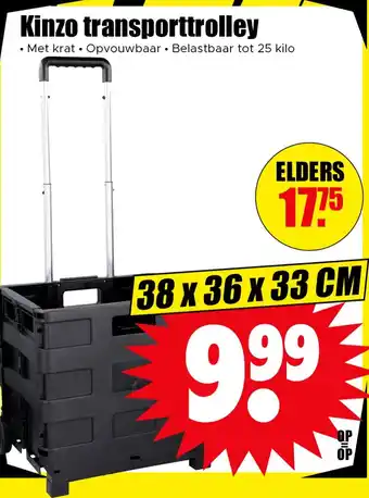 Dirk Kinzo transporttrolley aanbieding