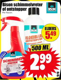 Dirk Bison schimmelvreter of ontstopper aanbieding