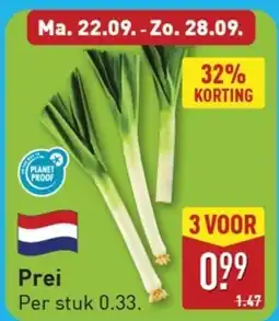 ALDI Prei aanbieding