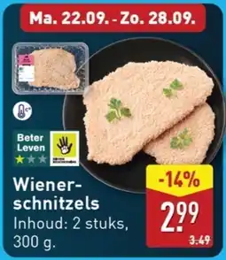 ALDI Wiener- schnitzels aanbieding