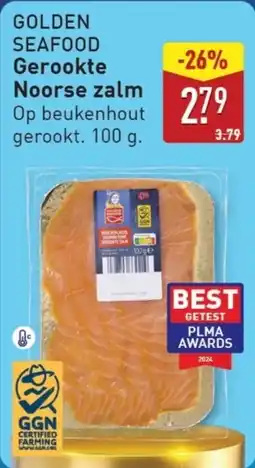 ALDI Golden seafood Gerookte Noorse zalm aanbieding