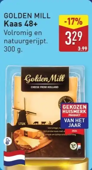 ALDI Golden mill kaas 48+ aanbieding