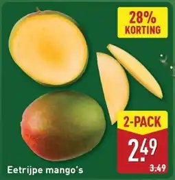 ALDI Eetrijpe mango's aanbieding
