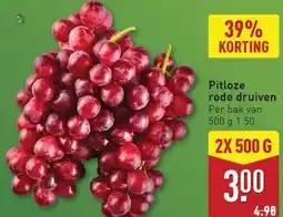 ALDI Pitloze rode druiven aanbieding