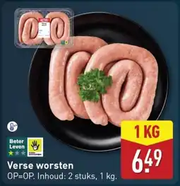ALDI Verse worsten aanbieding