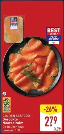 ALDI Golden seafood Gerookte noorse zalm aanbieding