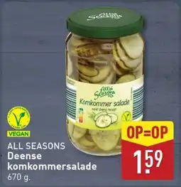 ALDI All Seasons Komkommer salade aanbieding