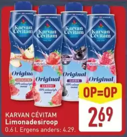 ALDI Karvan Cévitam limonadesiroop aanbieding