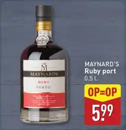 ALDI Maynard's ruby port aanbieding