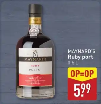 ALDI Maynard's ruby port aanbieding