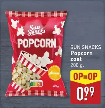 ALDI Sun Snacks popcorn zoet aanbieding