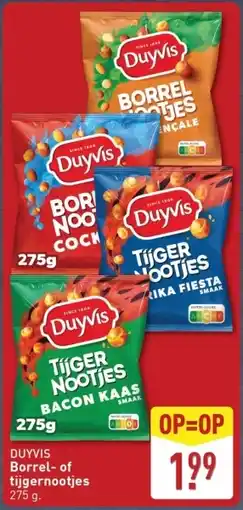 ALDI Duyvis Borrel- of tijgernootjes aanbieding
