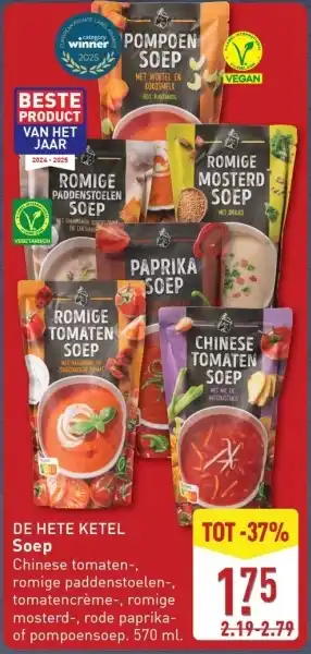ALDI De Hete ketel soep aanbieding