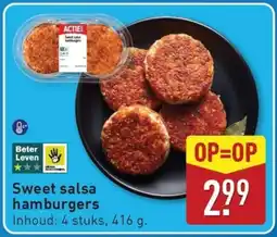 ALDI Sweet salsa hamburgers aanbieding