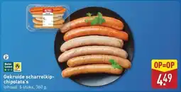 ALDI Gekruide scharrelkip- chipolata's aanbieding