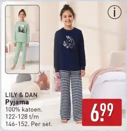 ALDI Lily & Dan Pyjama aanbieding