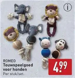 ALDI Romeo Touwspeelgoed voor honden aanbieding