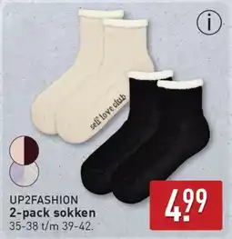 ALDI Up2fashion 2 pack Sokken aanbieding