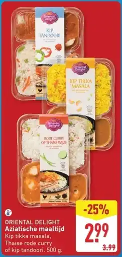 ALDI ORIENTAL DELIGHT Aziatische maaltijd aanbieding