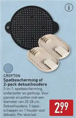 ALDI Crofton Spatbescherming of 2 pack Dekselhouders aanbieding