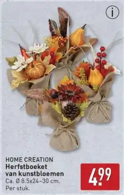 ALDI Home Creation Herfstboeket van Kunstbloemen aanbieding