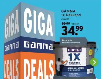 GAMMA GAMMA 1x Dekkend aanbieding