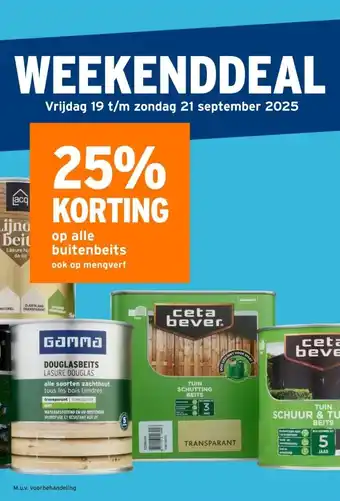 GAMMA GAMMA op alle buitenbeits ook op mengverf aanbieding