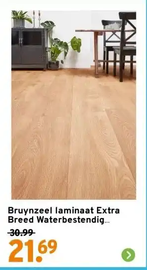 GAMMA Bruynzeel laminaat Extra Breed Waterbestendig nieuwsgierig naturel aanbieding