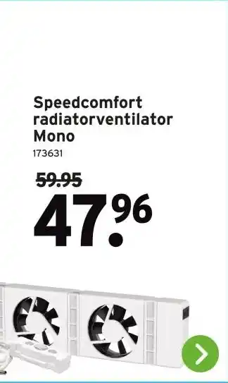 GAMMA Speedcomfort radiatorventilator Mono aanbieding