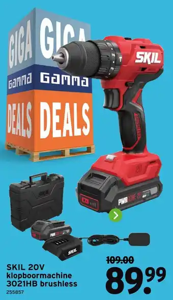 GAMMA SKIL 20V klopboormachine aanbieding