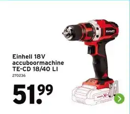 GAMMA Einhell 18V accuboormachine aanbieding