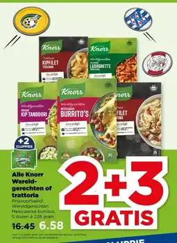 PLUS Alle Knorr Wereld- gerechten of trattoria aanbieding