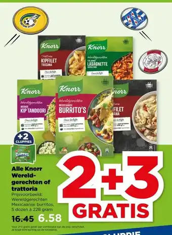 PLUS Alle Knorr Wereld- gerechten of trattoria aanbieding
