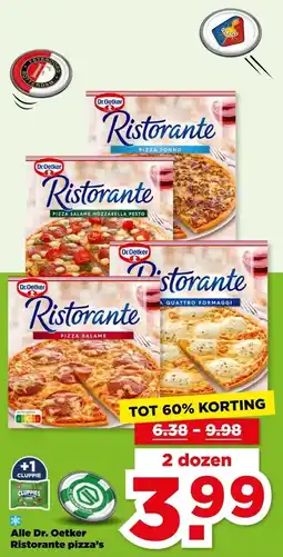 PLUS Alle Dr. Oetker Ristorante pizza's aanbieding