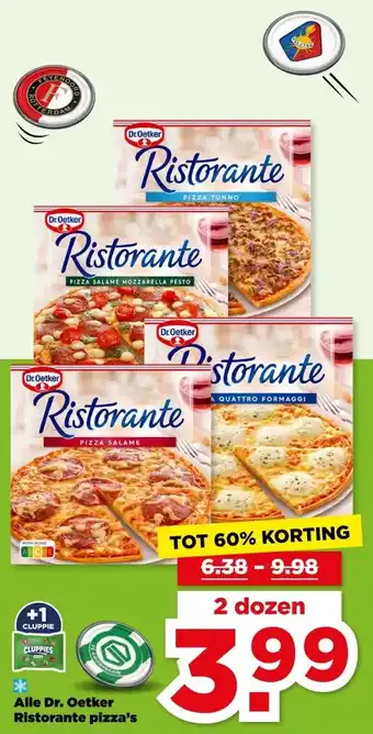 PLUS Alle Dr. Oetker Ristorante pizza's aanbieding