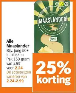 Albert Heijn Alle Maaslander aanbieding