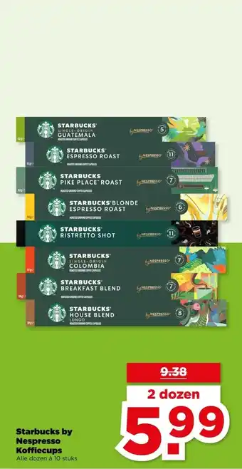 PLUS Starbucks by Nespresso Koffiecups ` aanbieding