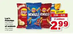 PLUS Lay's Flatchips of wokkels aanbieding