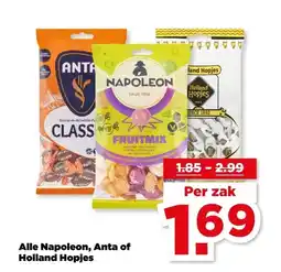 PLUS Alle Napoleon, Anta of Holland Hopjes aanbieding