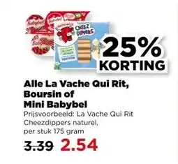 PLUS Alle La Vache Qui Rit, Boursin of Mini Babybel aanbieding