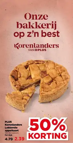 PLUS PLUS Korenlanders Lekkerste appeltaart aanbieding