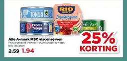 PLUS Alle A-merk MSC visconserven aanbieding